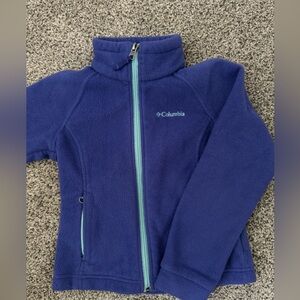Columbia Purple and Blue Fleece Zip Up Jacket